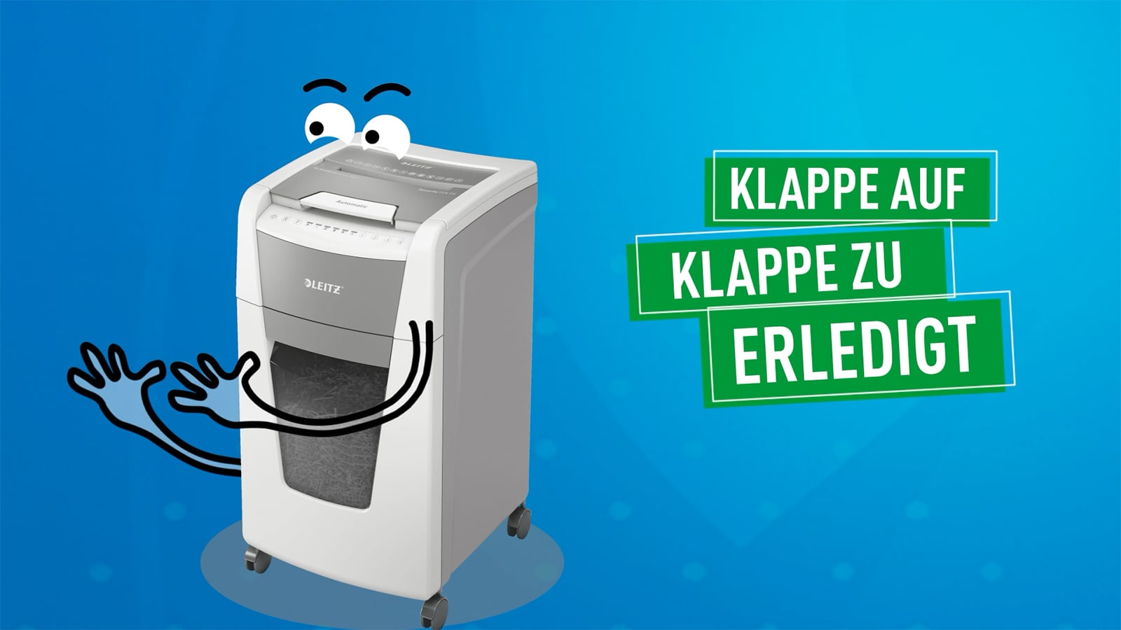LEITZ – Motion Design Kampagne für Autofeed-Aktenvernichter